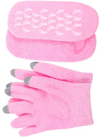 PACKOVE Fußpflege Feuchtigkeitssocken Beruhigend Feuchtigkeitsspendende Handschuhe und aus Gewebe Hautfreundlich für Trockene Hände und Füße für Täglichen Gebrauch zu Hause