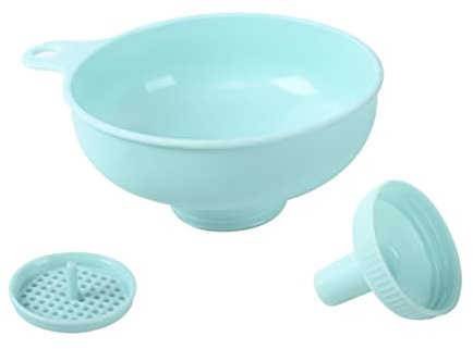 Embudo de Cocina de PP Azul para Botellas Pequeñas y Líquidos