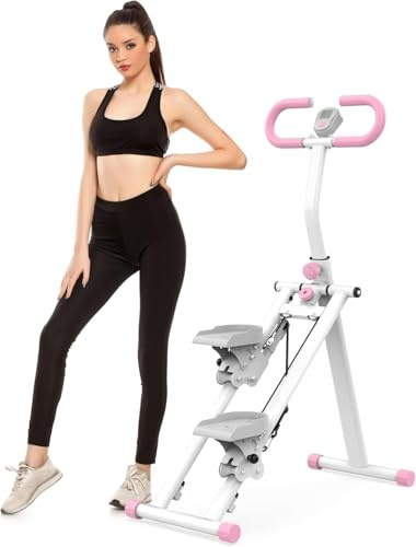 Stepper für Zuhause – Upgrade-Vertikales Klettertrainingsgerät, Kletterfitnessgerät für Ganzkörper-Workouts mit Stabiler Rahmenkonstruktion und verstellbaren Griffen