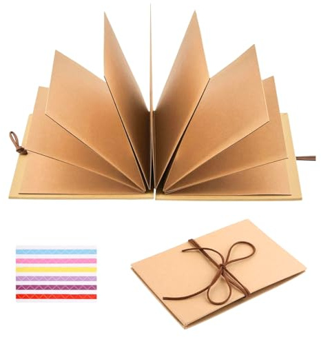 Album Foto Fisarmonica Fai Da Te,28x21cm Pieghevole DIY Scrapbook Fotolibro