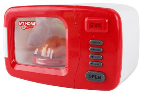 RCGOFOLLOW Mini Four à pour Micro-Ondes réaliste pour Un Jeu de Cuisine interactif et ludique. Ce Jouet éducatif simule la préparation des Repas à la Maison.