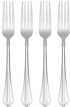 Oneida Juilliard Dinner Forks Silverware Set for 4, Flatware