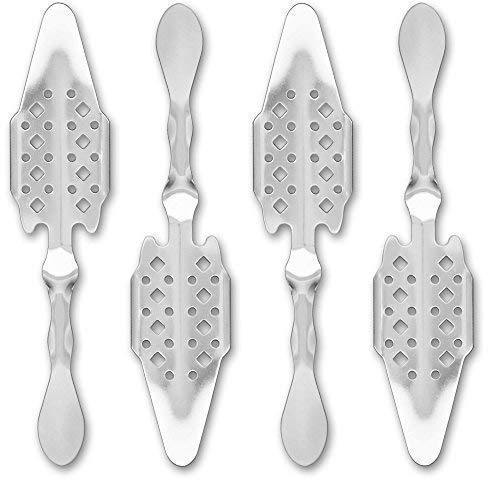 4x Absinth Löffel Losanges 41 - Absinthe Spoon - Cuillère à Absinthe originale