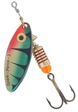 MAPSO - 5 Cucharillas de pesca SPARK-2 O-PERCA 7 gms.