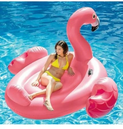 OISE ART STORE Trade Shop - Fenicottero Gonfiabile Galleggiante Isola Mare Piscina 1.95 X 2.0 X 1.2 Mt