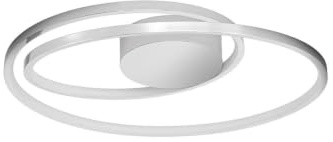 Lucande LED Deckenleuchte Maire dimmbar (Modern) in Chrom aus Aluminium (1 flammig,) - Lampe Deckenlampe Wohnzimmerleuchte