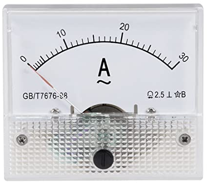 WANGCL Amperímetro analógico mini voltímetro, profesional duradero 2,5 voltaje de precisión analógico voltímetro panel amperímetro voltímetro actual de CC 85 corriente analógica C1 (CC 0-30 V)