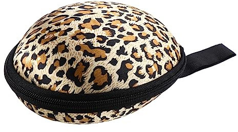 Cabilock Silikon Bh Aufbewahrungsbox Leopard Motiv Unsichtbare Bh Tasche Mit Zwei-wege-reißverschluss Und Handriemen Weich Praktisch Für Reiseutensilien Frauen Organizer