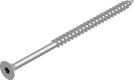 SECCARO Vis à panneaux de particules 6 x 110 mm, acier inoxydable V2A VA A2, vis à bois avec filetage partiel, TX/Torx, 50 pièces