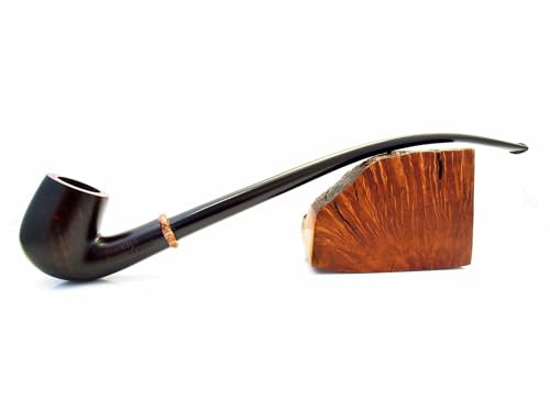 Mode BRIAR Churchwarden tobak rökrör BENT BILLIARD (ENA) 265 mm/10,6 tum trä handgjord. Designad för rörrökare och låda