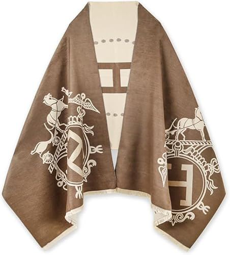 EXTREE Scarfs for Women Pashmina Silky Shawl Wrap for Evening Dressing Blanket Open Front Poncho Cape