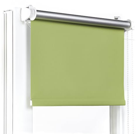 Fenster DEKOR - Rollos Für Fenster Ohne Bohren Grün - Verdunkelungsrollo B80 x H120 cm - Klemmrollo Verdunkelung - Fensterrollo Für Balkontüren - Verdunklungsrollo Leicht Zu Installieren - Klemmfix
