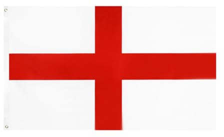 Rockreyoa Bandera de Inglaterra 90 x 150 cm con ojales de latón para mástil de bandera de Inglaterra