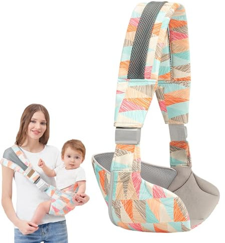 Babytragetrage, Kleinkindtrage - 1 Schulter-Kleinkindtrage - Kleinkindtrage mit gepolstertem Schultergurt, verstellbare Baby-Hüftsitztrage mit atmungsaktivem Netz für 20-kg-Babys
