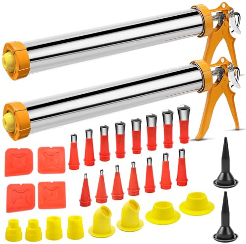 GIAK Pistola in silicone, adatta per cartucce e sacchetti con capacità di 310 ml, per cartucce e sacchetti tubolari, visita il negozio STAHLWERK