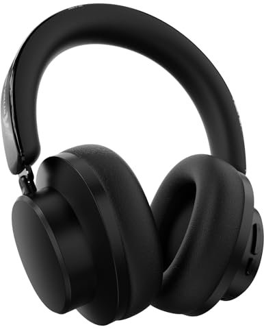 ATTACK SHARK G500 Casque sans Fil à Réduction de Bruit Activ, Casque Bluetooth Supra-auriculaire avec Micro Intégré, BT5.3 et 3,5mm Filaire Dual Mode, Léger et Pliable, Style Supra-auriculaire-Noir