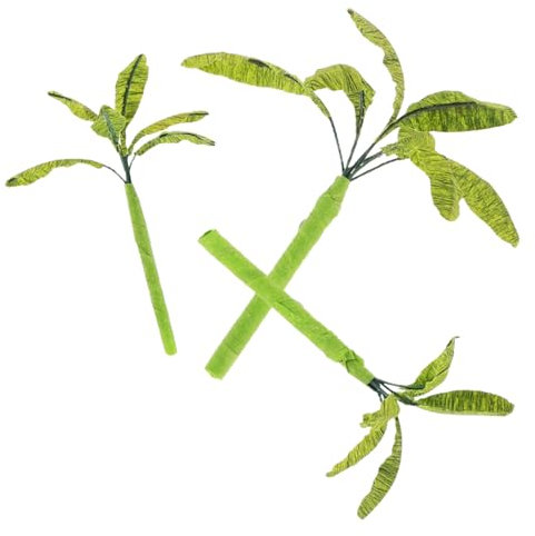 MUSISALY 3pcs Sand Table Fake Banana Tree Model Miniature Model Banana Trees and Landscape Layout 5cm 7cm 9cm Heights