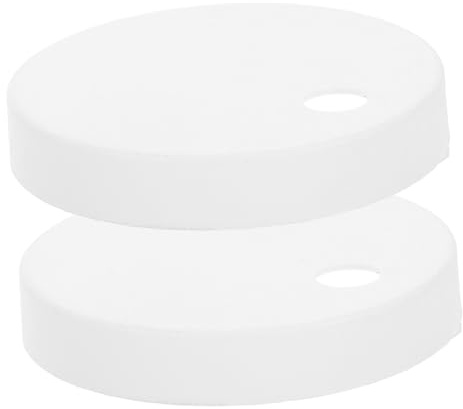 Capuchons de Vis de Cuvette de Toilette Blancs en Plastique, 1 Paire