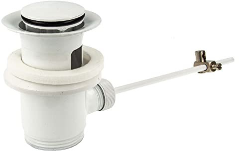 tecuro Bonde excentrique Blanc (RAL 9016) pour lavabo