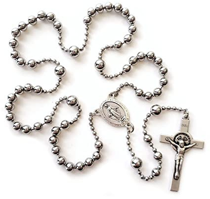Saint Benedict Catholic combat style Rosary - Handmade in Texas - Faith Gifts for Men or Women - First Communion, Confirmation, Wedding, Christmas