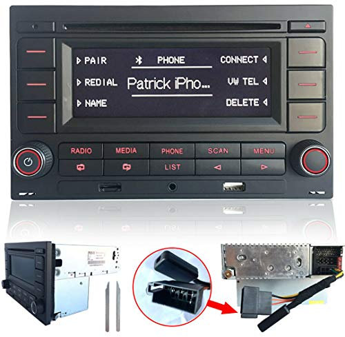 Car Radio Audio Stereo RCN210 For VW Golf MK4 POLO Passat B5 USB MP3 AUX SD Build-in Bluetooth with CD Player + Adapter With Canbus Simulator