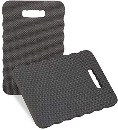 Relaxdays Kniekissen Kniehilfe für Gartenarbeit, Werkstatt, Yoga, Kniebrett BxT 40x26 cm, Schaumstoff, schwarz 10025510 46 2 Stück (1er Pack)