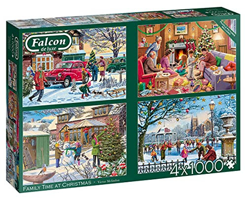 Falcon de Luxe Family Time at Christmas 4X 1000 Teile