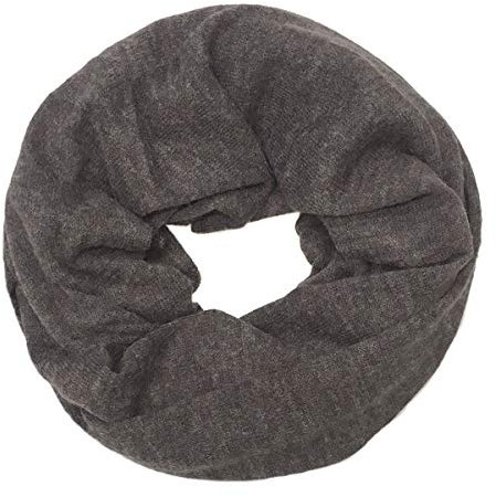 WANSSY® Loop sciarpa da donna rotonda, sciarpa tubolare, maglia fine, calda e avvolgente, lavorazione di alta qualità, idea regalo per donne e ragazze Grau Taglia unica