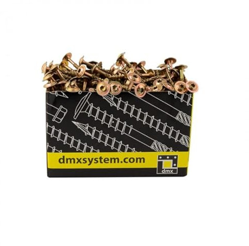 DMX - Viti a testa piatta 5 x 40 cm, set di viti per legno, viti per truciolato, set di viti – 200 pezzi – viti a testa piatta legno – Set Torx – viti per costruzione in legno