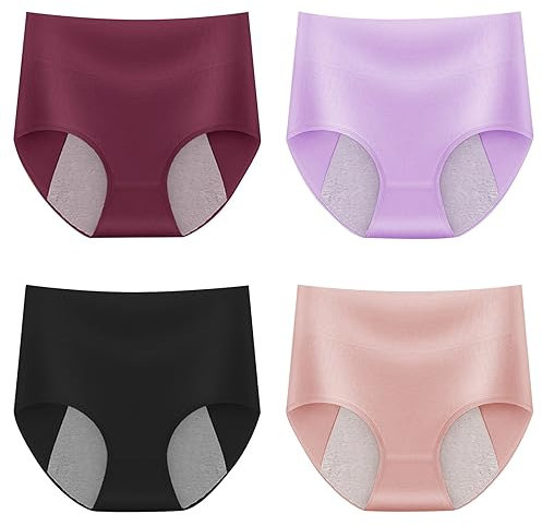 IQYU Hautfarbene Unterwäsche Damen String und hygroskopische Menstruationsunterwäsche hoch taillierte Menstruationshose Klein Herren Unterwäsche (B, XXXXXXL)