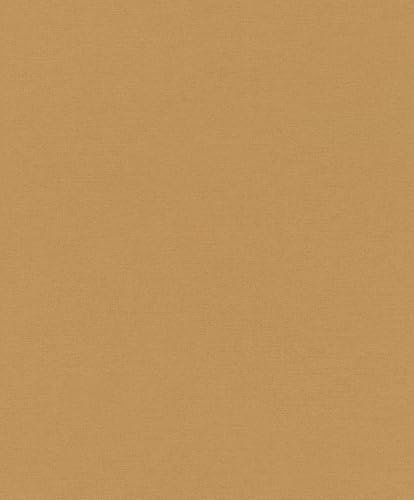 Rasch SCHÖNER WOHNEN-Kollektion Vliestapete LINEN 600292 in Senfgelb - 10,05 m x 0,53 m