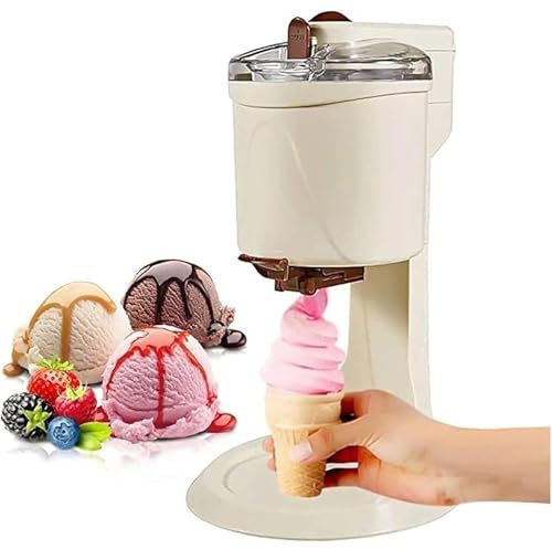 GXLDIANPU Slush Maker, Soft Serve Ice Cream Machine, 1000ml Super Large Capacity, 4D Double Mixing, Easy Clean, for Home Diy Kitchen Fast, 220v