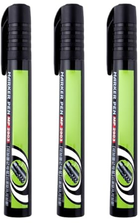 Rurunklee Paint Markers For Wood, Oil Based Quick Dry Pen - Markers For Poster Board | For Glass Wood Metal Canvas Ceramic Fabric Rock Painting Tire Stone Doodling