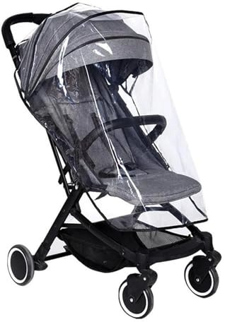 Mrisata Universal Klart Regnskydd för Barnvagn, Reseväderskydd Barnvagn Regnskydd EVA Klar Regntät Vattentät Vindtät för Barnvagnar Buggies