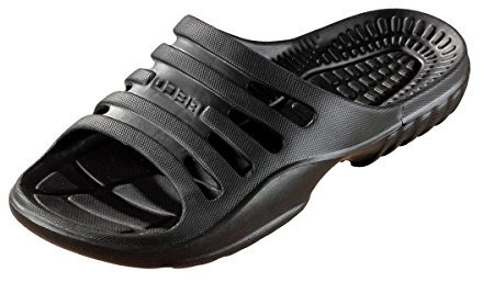 BECO Pantoletten, Badelatschen Unisex, Ciabatte Donna, Nero (Schwarz 0), 39 EU