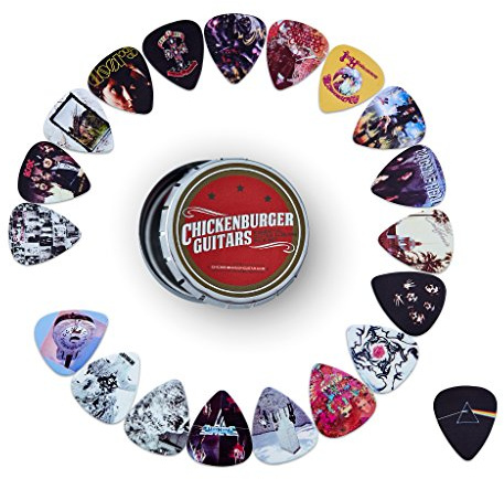 Plettri per chitarra; 20 fantastici plettri personalizzati con cover di album