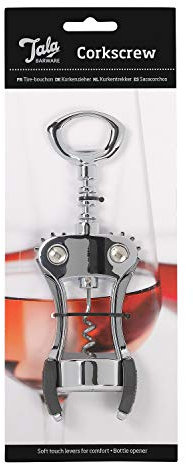 Tala Sacacorchos de ala de grado profesional, diseño tradicional, sacacorchos de ala resistente para una apertura rápida y fácil de botellas de vino con abridor de botellas de cerveza integrado
