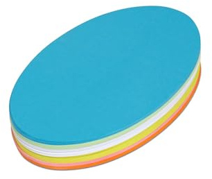 MAUL Cartes d'Animation Ovales 11 x 19 cm (120 Pièces), Fiches en Papier, Idéales Comme Aide pour les Présentations et les Ateliers, Utilisables sur les deux Faces, Couleur