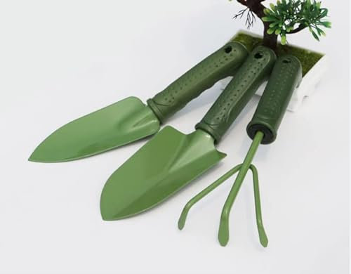 TECH DISCOUNT Pelle à Fleurs Trois Pièces Outils Jardinage Enfant Adulte Mini Balcon Femme Fourche Acier Plantation Mini Jardin Pots Pelle
