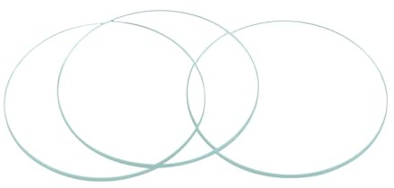 sourcing map 8Pack 34.5mm Uhrglas Kristalllinse Einkuppel Klar | 1.5mm Randstärke, Für Reparatur