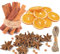 Kit de Corona navideña de 60 Piezas: palitos de Canela, rodajas de Naranja Seca, anís Estrellado, Cordel de Yute, Decoraciones para árboles de Navidad, difusor de Aromas