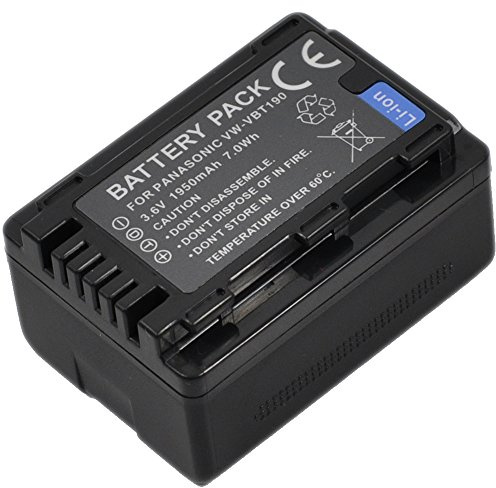 BTBAI Camcorder Battery for hc-v380 hcv380 vwvbt190 vwvbt380 vw-vbt190 vw-vbt380 Digital Video k1a