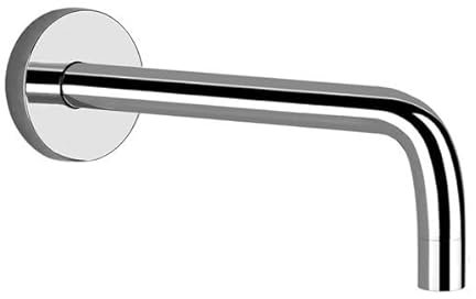Gessi Emporio Via Tortona bocca lavabo a parete con 1/2 attacco per miscelatore monocomando separato, sporgenza 231 mm, 38783031, Colorazione: cromo