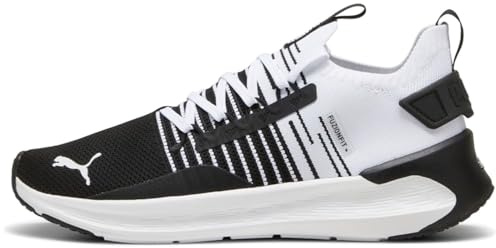 Puma Scarpe da Corsa Softride Symmetry Fuzion Unisex, Puma Nero Freddo Grigio Scuro Puma Bianco, 44 EU