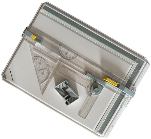 A3 Drawing Board Drafting Table Drawing Tool Set Adjustable Angle Multifunctional Sliding Ruler Drawing Board Table