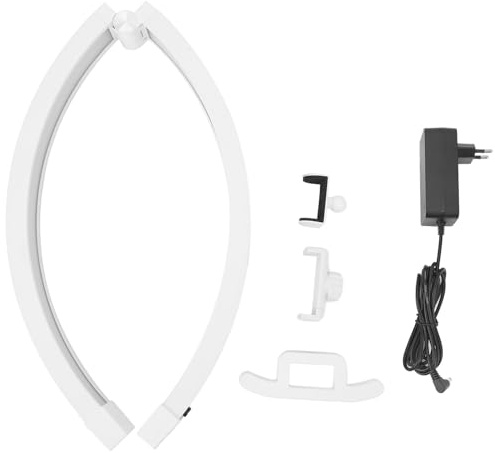 Lampada da Scrivania per Unghie a Mezzaluna da 20 Pollici Lampada da Tavolo per Unghie a Mezzaluna da 20W Touch Control Lampada da Tavolo per Manicure per Tatuaggi da 20W (Spina