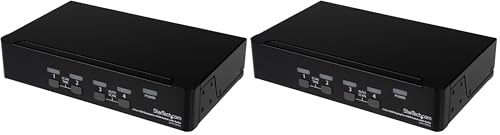 StarTech.com 4 Port DisplayPort KVM Switch w/Audio - USB, Keyboard, Video, Mouse, Computer Switch Box for 2560x1600 DP Monitor (SV431DPUA) (Pack of 2)