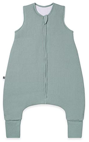 emma & noah Baby Schlafsack mit umschlagbaren Füßen 2.5 TOG, Strampelsack für den Herbst und Winter, Bio-Baumwolle, OEKO-TEX Zertifiziert, Ideal für aktive Kinder