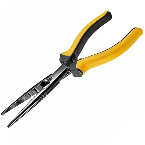 Viganoc-Fishing Pliers with Anti-Rust Teflon Coated, Freshwater/Saltwater Fishing Tools, Comfort Grip Handles Fishing Gear Idea for Fishing Trip