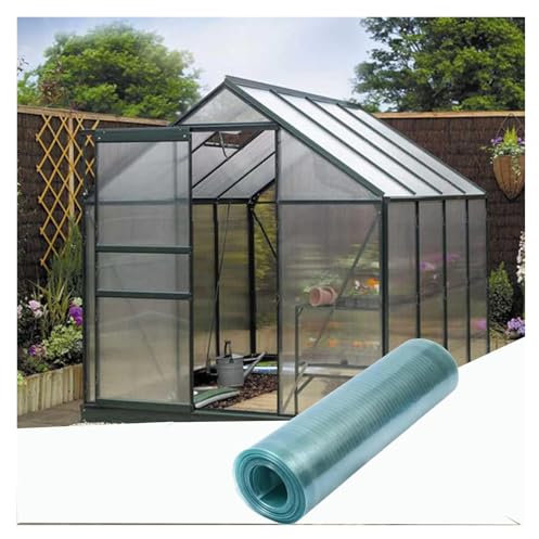 bujnie Transparente Polycarbonat Dachplatten Glasfaserplatte Leicht Zu Schneiden 0.8mm für Garagen, Vordächern, Gewächshäusern, Anpassbar (1x6m/3.28x19.68ft)